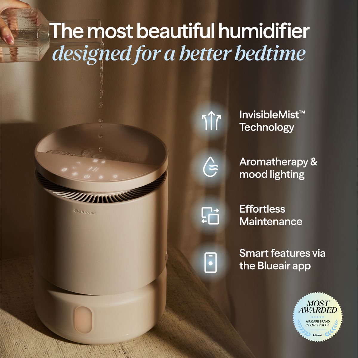 DreamWell™ Humidifier 1 Gallon Coastal Beige Bundle