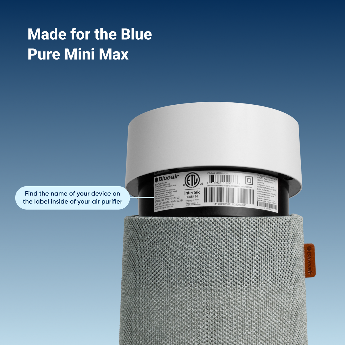 Blue Pure Mini Max Smokeblock Filter