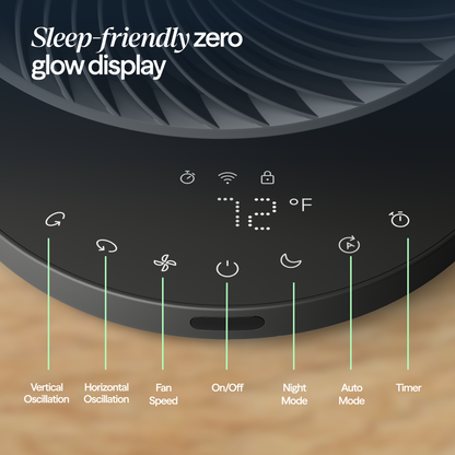 CoolDrift™ Air Circulator Fan - Night Charcoal