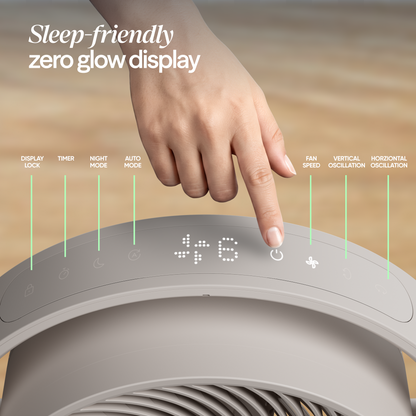 Pedestal Air Circulator Fan - Coastal Beige