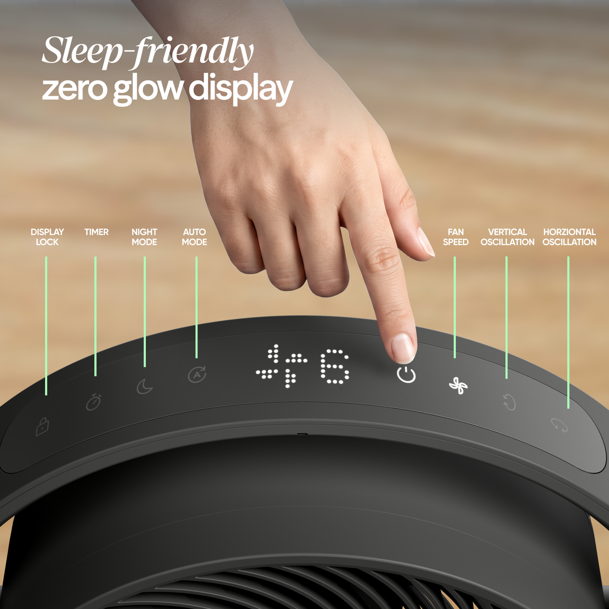 Pedestal Air Circulator Fan - Night Charcoal