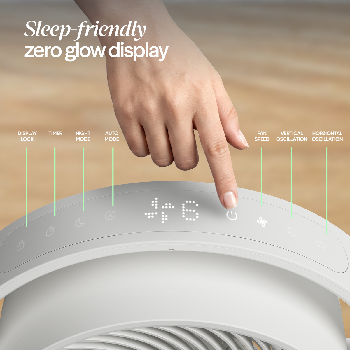 Pedestal Air Circulator Fan - Cloud Linen