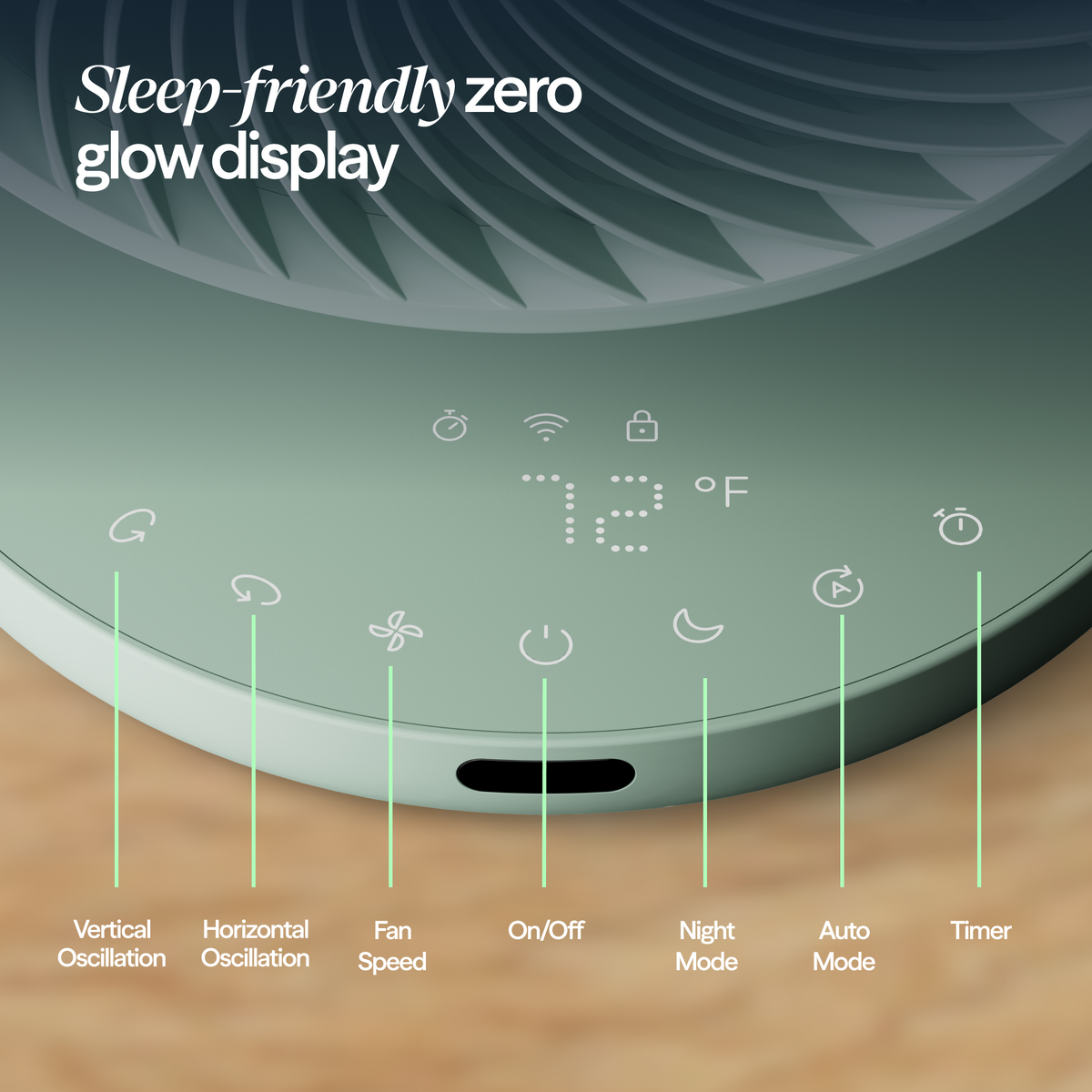 CoolDrift™ Air Circulator Fan - Arctic Sage