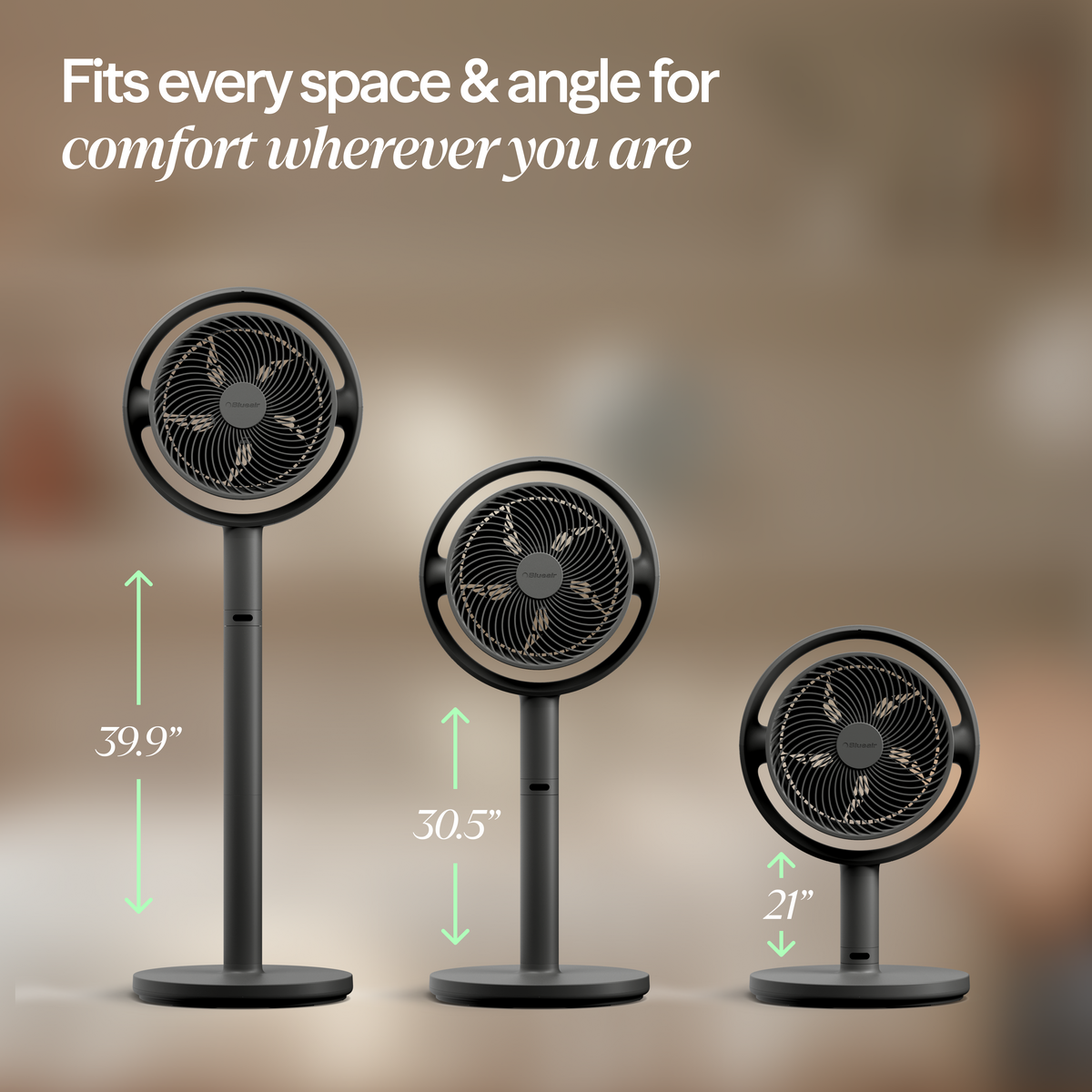 Pedestal Air Circulator Fan - Night Charcoal