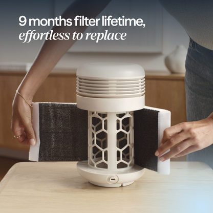 Mini Restful™ Sunrise Clock Air Purifier in Coastal Beige